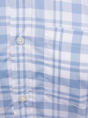 GAP modré pánska košeľa performance poplin shirt in slim fit galéria