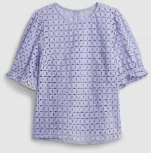 GAP modré top Puff s prestrihmi galéria