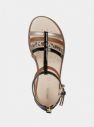 Geox hnedé kožené dievčenské sandále galéria