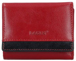 Lagen Dámska kožená peňaženka BLC-160231 Red/Blk