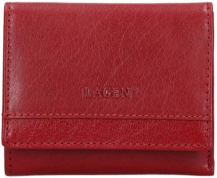Lagen Dámska kožená peňaženka BLC-160231 Red/Red