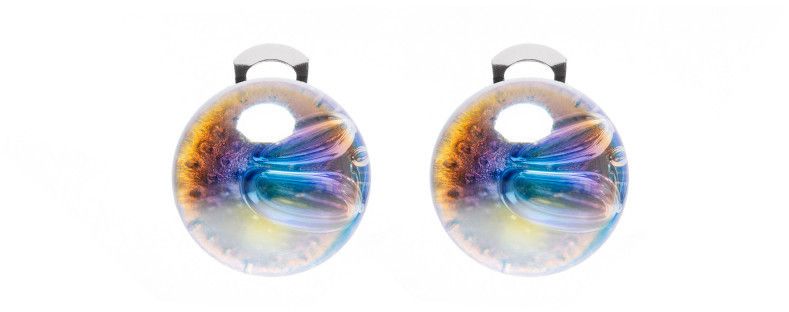 Ballsmania Originálne náušnice Rainbow O154SUP-RAIW