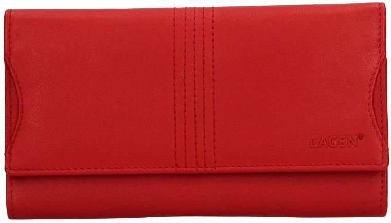 Lagen Dámska kožená peňaženka blc/4735 Red