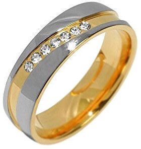 Silvego Snubný oceľový prsteň pre ženy Mariage RRC2050-Z 50 mm