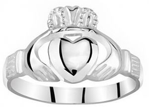 Silvego Dámsky Celostříbrný prsteň Claddagh ZTR96391 48 mm