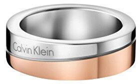 Calvin Klein Bicolor prsteň Hook Thin KJ06PR20010 50 mm