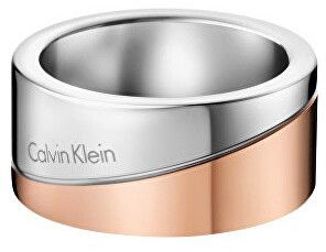 Calvin Klein Bicolor prsteň Hook Large KJ06PR20020 52 mm