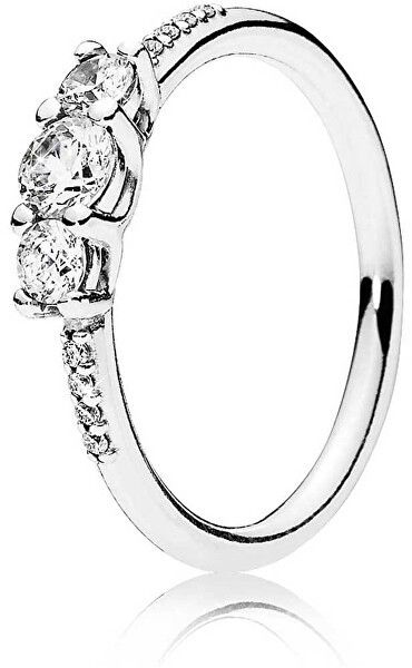 Pandora Trblietavý strieborný prsteň 196242CZ 50 mm