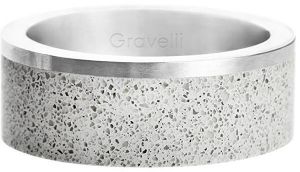 Gravelli Betónový prsteň Edge oceľová / sivá GJRUSSG002 50 mm