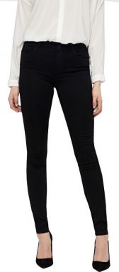 Vero Moda Dámske slim fit džínsy VMSEVEN 10183384 Black M/30