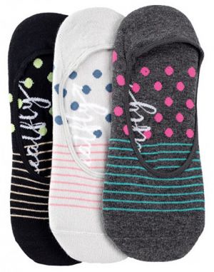 Meatfly 3 PACK - dámske ponožky Low socks S19 F / Dots, Stripe s