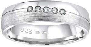 Silvego Snubný strieborný prsteň Presley pre ženy QRZLP012W 47 mm