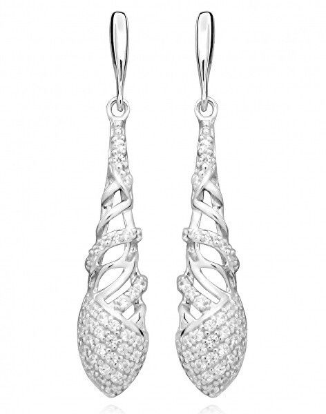 Silver Cat Elegantné náušnice so zirkónmi SC367