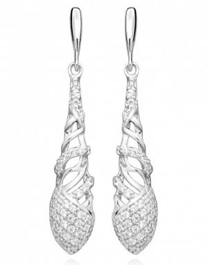 Silver Cat Elegantné náušnice so zirkónmi SC367