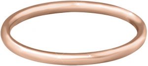 Troli Pozlátený minimalistický prsteň z ocele Rose Gold 52 mm