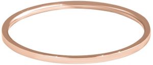 Troli Elegantný minimalistický prsteň z ocele Rose Gold 52 mm