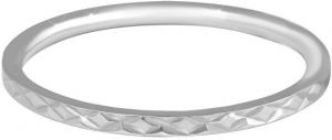 Troli Minimalistický prsteň z ocele s jemným vzorom Silver 52 mm