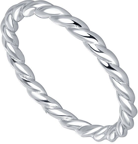 JVD Strieborný minimalistický kroucený prsteň SVLR0269XH200 56 mm