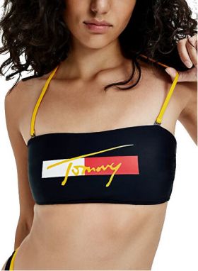 Tommy Hilfiger Dámska plavková podprsenka Bandeau UW0UW02939-DW5 S