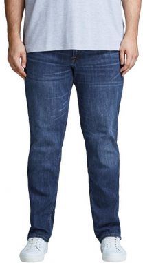 Jack&Jones PLUS Pánske džínsy Slim Fit JJITIM JJORIGINAL 12153646 Blue Denim 42/32