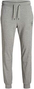 Jack&Jones PLUS Pánske tepláky JJIGORDON JJSHARK 12172084 Light Grey Melange 42