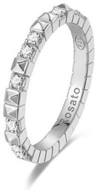 Rosato Originálne strieborný prsteň so zirkónmi cubic RZA011 52 mm