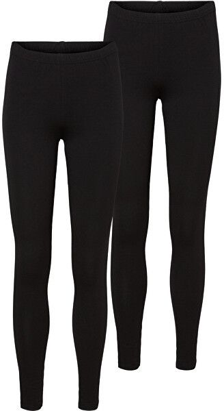 Vero Moda 2 PACK - dámske legíny 10248890 Black S
