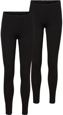 Vero Moda 2 PACK - dámske legíny 10248890 Black S