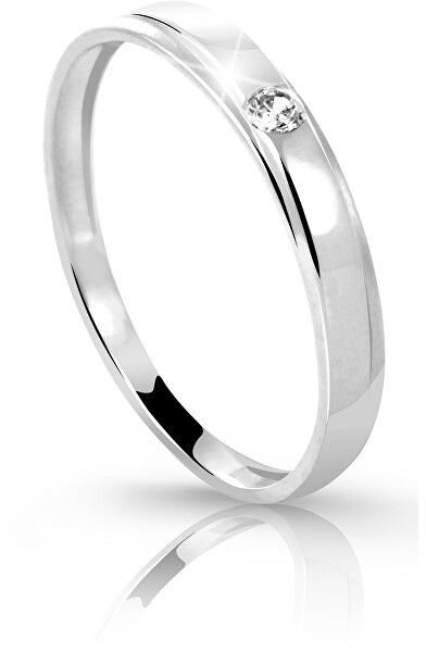 Cutie Diamonds Prsteň z bieleho zlata s briliantom DZ6707-1617-00-X-2 48 mm