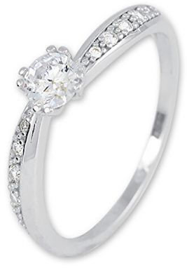 Brilio Silver Strieborný zásnubný prsteň 426 001 00574 04 51 mm