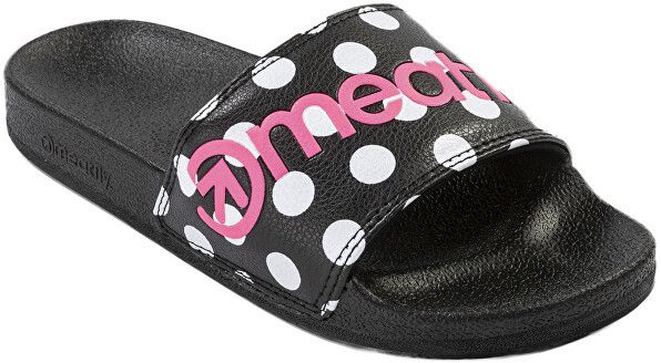 Meatfly Dámske šľapky Hudson White Dot, Pink 38