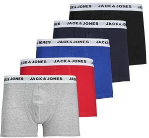 Jack&Jones 5 PACK - pánske boxerky JACWHITE 12182064 Black M