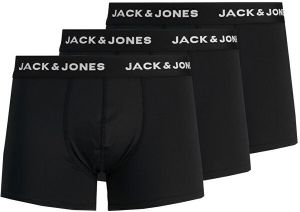 Jack&Jones 3 PACK - pánske boxerky JACRATCHLIFF 12190659 Black L