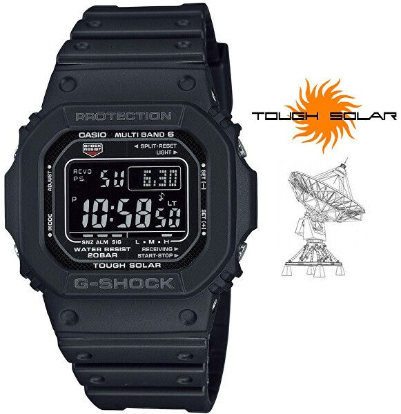 Casio G-Shock Original Solar Rádiově řízené GW-M5610U-1BER