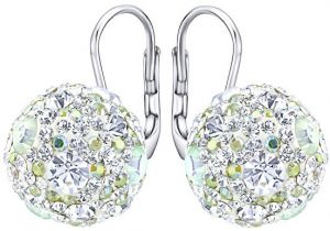 Silvego Očarujúce strieborné náušnice sa trblietavými kryštálmi Swarovski silvegob36120w