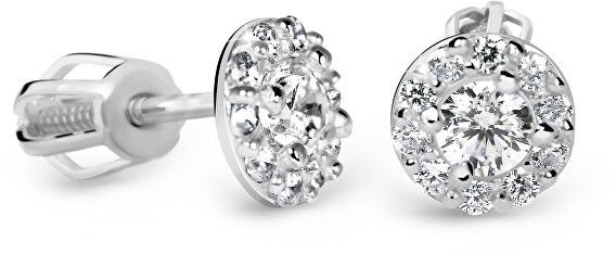 Cutie Diamonds Luxusné kôstkové náušnice z bieleho zlata s briliantmi DZ60167-30-00-X-2