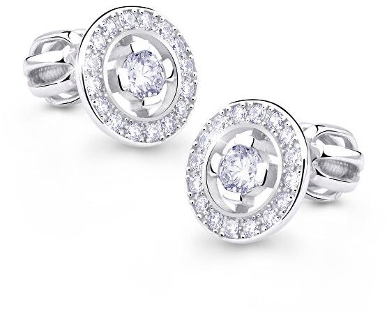 Cutie Diamonds Pôsobivé kôstkové náušnice z bieleho zlata s briliantmi DZ6413-1988-30-00-X-2