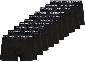 Jack&Jones 10 PACK - pánske boxerky JACSOLID 12189937 Black L