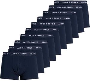 Jack&Jones 10 PACK - pánske boxerky JACSOLID 12189937 Navy Blazer L