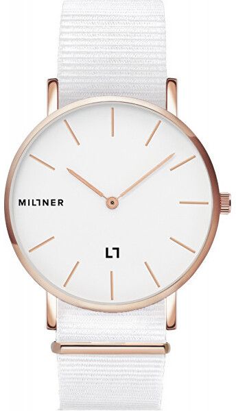Millner Hallfield S White Fabric 36 mm