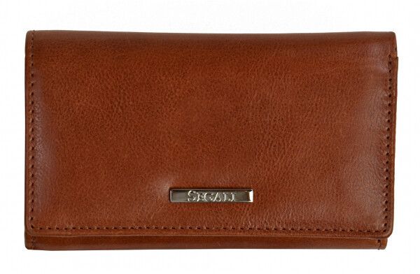 SEGALI Dámska kožená peňaženka 3305 CD cognac