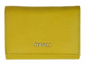 SEGALI Dámska kožená peňaženka 7106 B yellow