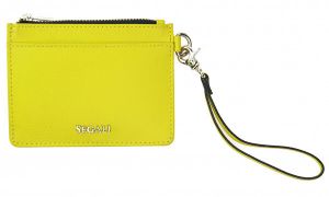 SEGALI Kožená mini peňaženka-kľúčenka 7290 A neon lime