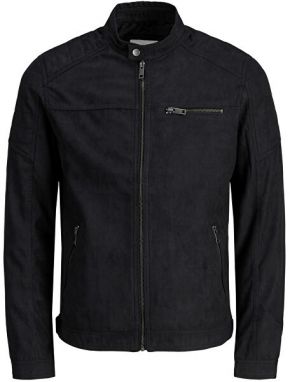 Jack&Jones Pánska bunda JJEROCKY 12147218 Jet Black M