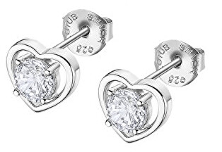 Lotus Silver Romantické strieborné náušnice so zirkónmi LP3092-4 / 1