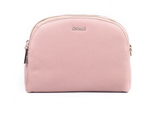 SEGALI Dámska kožená crossbody kabelka 12 Baby Pink