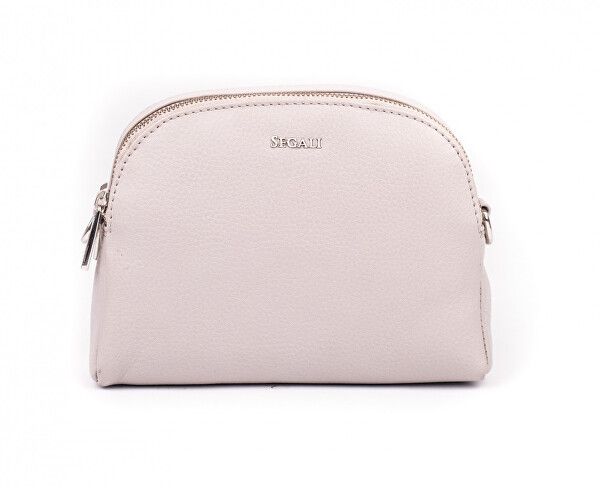 SEGALI Dámska kožená crossbody kabelka 12 Taupe
