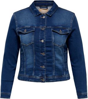 ONLY CARMAKOMA Dámska džínsová bunda CARASTRID LIFE 15238337 Dark Blue Denim XL