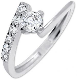 Brilio Silver Pekný zásnubný prsteň 426 001 00435 04 50 mm