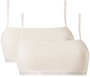 Calvin Klein 2 PACK - dámska podprsenka Bralette CK One QF6040E-W5I S